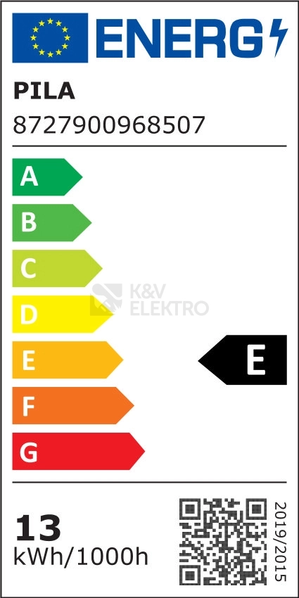 Obrázek produktu LED žárovka E27 PILA A65 FR 13W (100W) neutrální bílá (4000K) 1