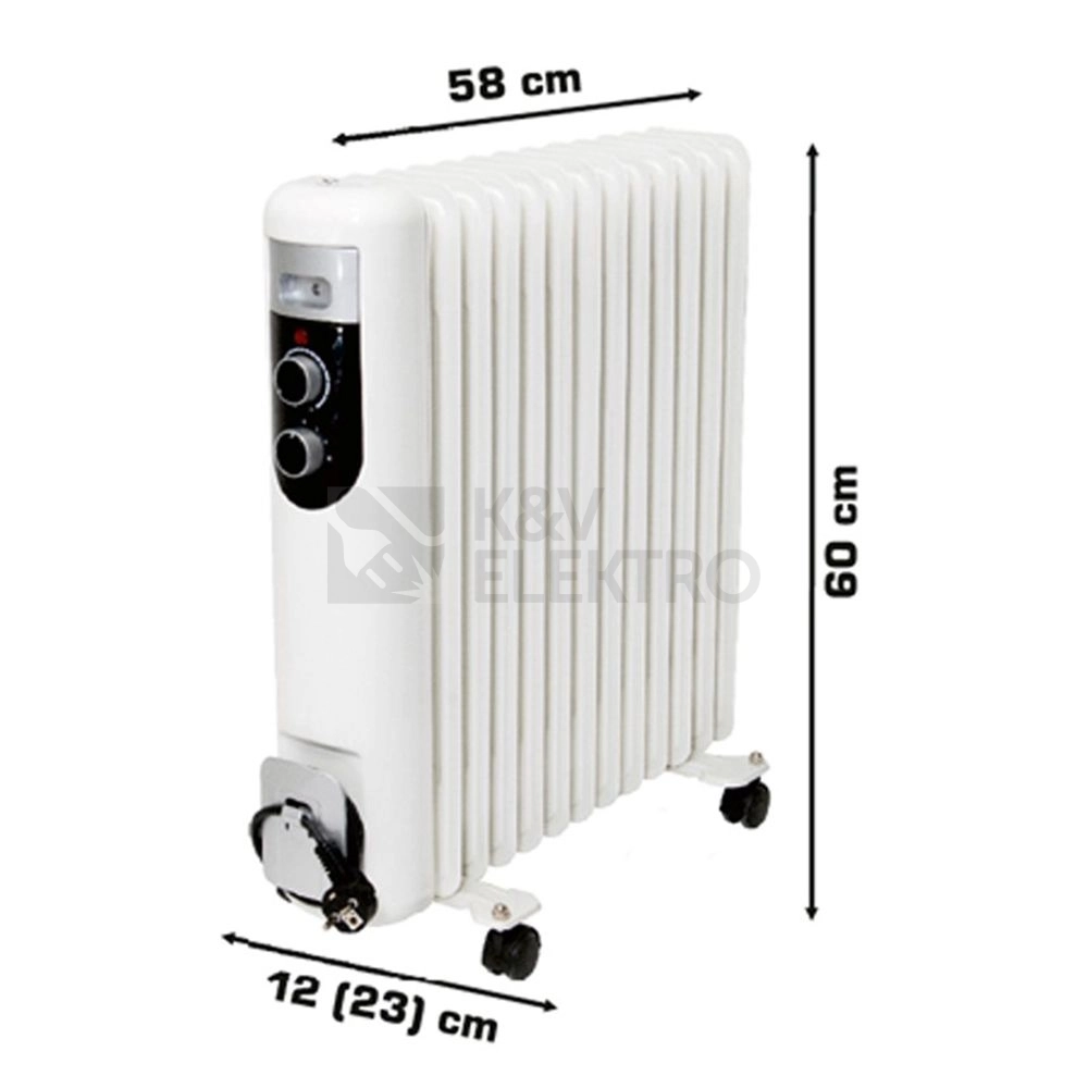 Obrázek produktu Olejový radiátor FK Technics FKOS13M 1000W / 1500W / 2500W 1