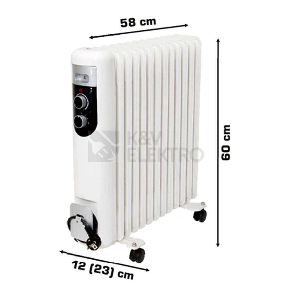 Obrázek produktu Olejový radiátor FKOS13M 1000W / 1500W / 2500W 1