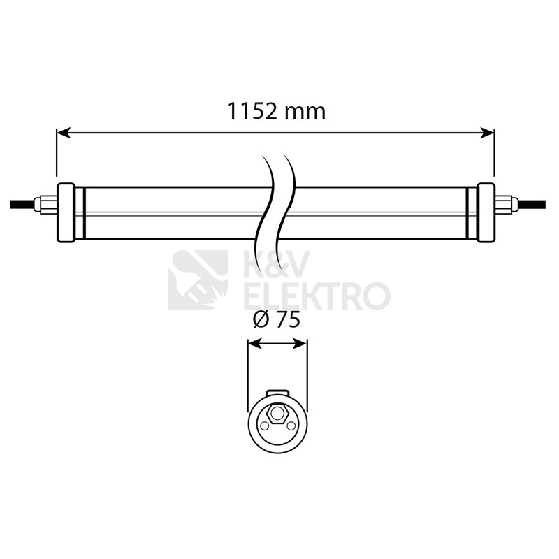 Obrázek produktu LED svítidlo McLED Chemic 1200 40W 4000K IP69K ML-414.003.73.0 1