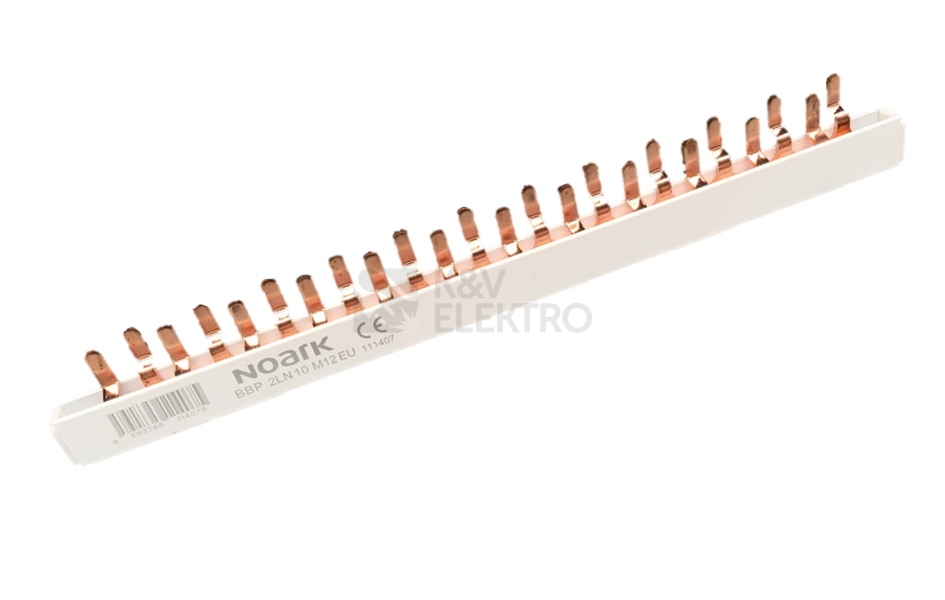 Obrázek produktu Propojovací lišta 1P+N 10mm2 NOARK BBP 2LN 10 M12 EU 8,7mm 111407 0