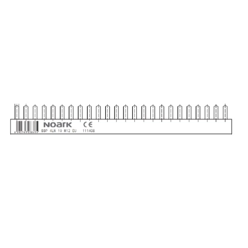 Propojovací lišta 3P+N 10mm2 NOARK BBP 4LN 10 M12 EU 8,7mm 111408 (obrázek 3)