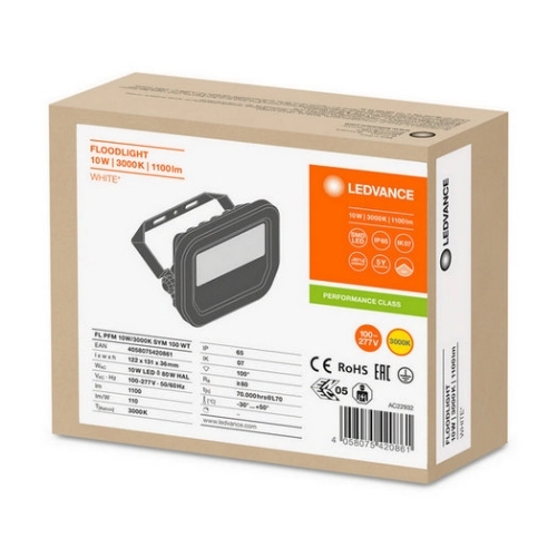LED reflektor LEDVANCE FLOODLIGHT bílý 10W 1100lm 3000K teplá bílá IP65 (obrázek 5)