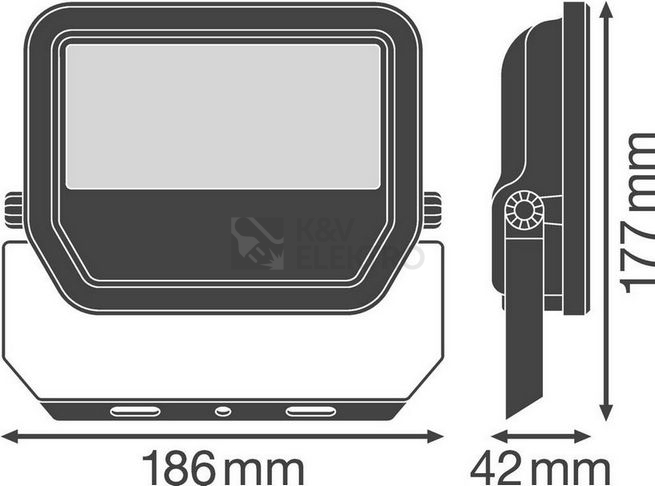 Obrázek produktu  LED reflektor LEDVANCE FLOODLIGHT černý 30W 3300lm 3000K teplá bílá IP65 2