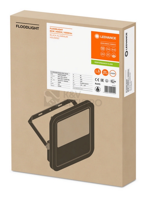Obrázek produktu LED reflektor LEDVANCE FLOODLIGHT 80W 10000lm 4000K neutrální bílá IP65 9