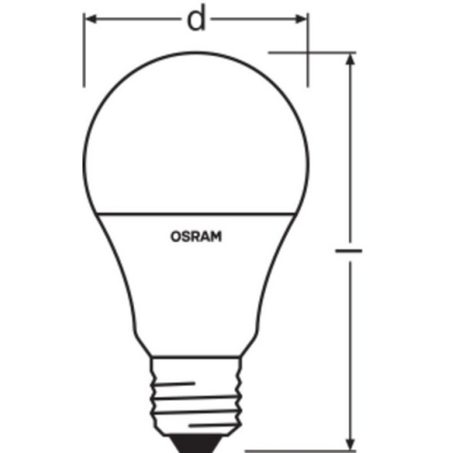 LED žárovka E27 OSRAM STAR+ CL A 9,4W (60W) s dálkovým ovladačem RGBW (teplá bílá 2700K) stmívatelná