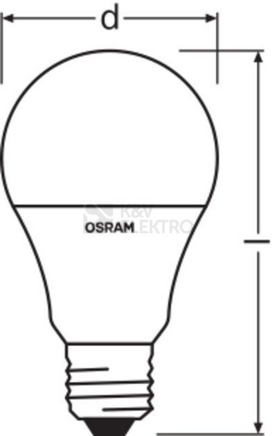 Obrázek produktu LED žárovka E27 OSRAM STAR+ CL A 9W (60W) s dálkovým ovladačem RGBW (teplá bílá 2700K) stmívatelná 6