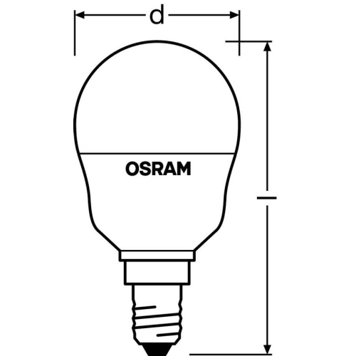 LED žárovka s dálkovým ovládáním E14 OSRAM 4,2W (25W) teplá bílá (2700K) (obrázek 4)