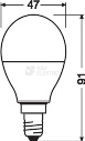 Obrázek produktu LED žárovka s dálkovým ovládáním E14 OSRAM 4,5W (25W) teplá bílá (2700K) 5