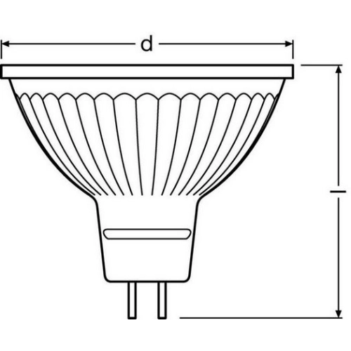 LED žárovka GU5,3 MR16 OSRAM PARATHOM 2,6W (20W) neutrální bílá (4000K), reflektor 12V 36° (obrázek 7)