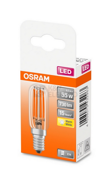 Obrázek produktu LED žárovka do lednice E14 OSRAM 6,5W (55W) teplá bílá (2700K) 1
