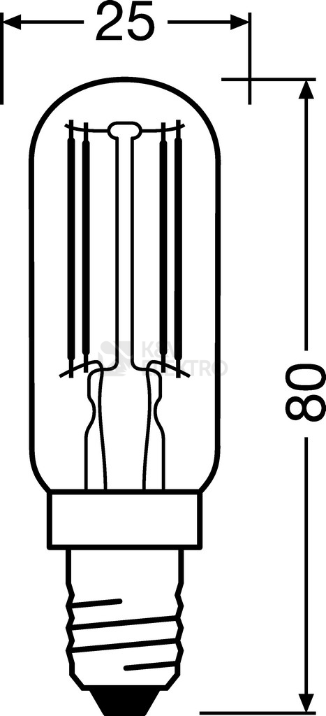Obrázek produktu LED žárovka do lednice E14 OSRAM 6,5W (55W) teplá bílá (2700K) 3