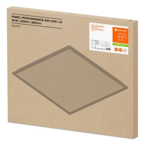 LED panel LEDVANCE Performance 600x600mm 30W/4000K neutrální bílá UGR<19 (obrázek 2)