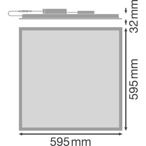 LED panel LEDVANCE Performance 600x600mm 30W/4000K neutrální bílá UGR<19 (obrázek 3)