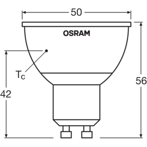 LED žárovka s dálkovým ovládáním GU10 PAR16 OSRAM 2,9W (25W) RGB+teplá bílá (2700K) reflektor 120° (obrázek 6)