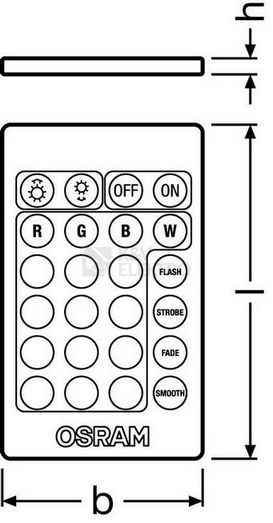 Obrázek produktu LED žárovka s dálkovým ovládáním GU10 PAR16 OSRAM 2,9W (25W) RGB+teplá bílá (2700K) reflektor 120° 2