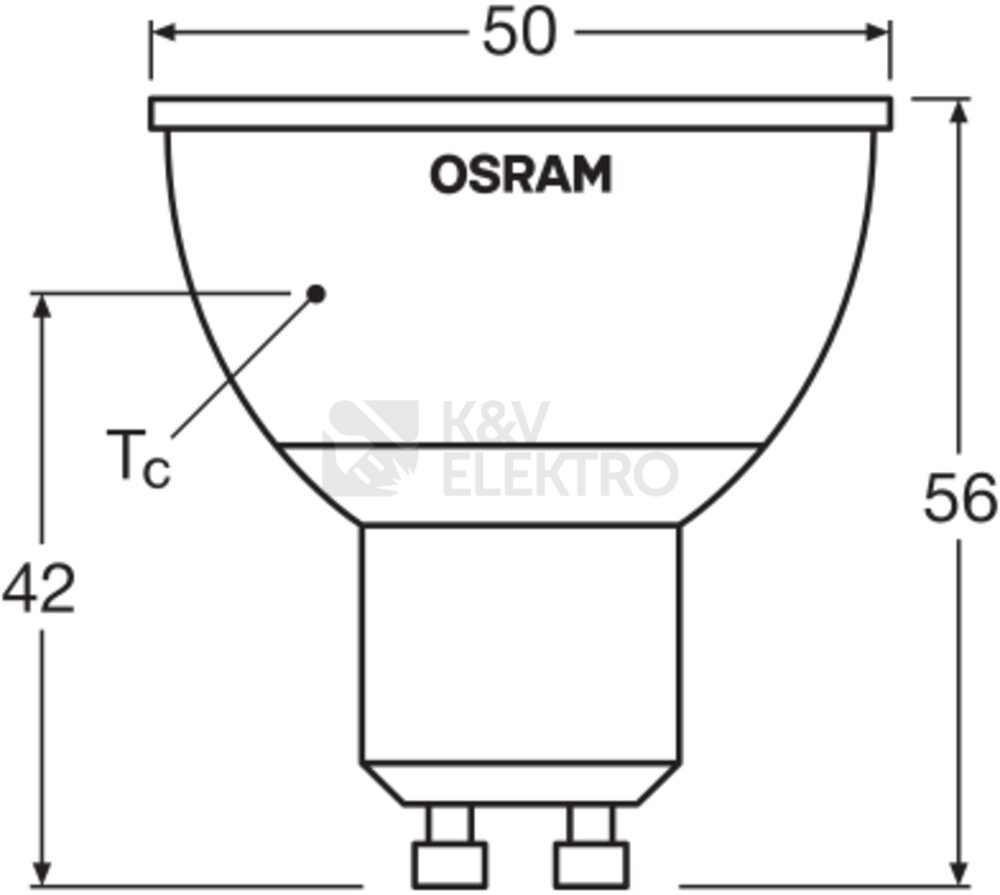 Obrázek produktu LED žárovka s dálkovým ovládáním GU10 PAR16 OSRAM 4,5W (25W) RGB+teplá bílá (2700K) reflektor 120° 5