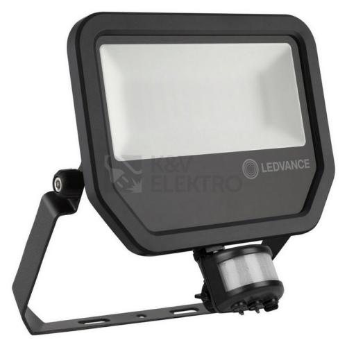  LED reflektor s pohybovým čidlem LEDVANCE FLOODLIGHT černý 50W 5500lm 3000K teplá bílá IP65