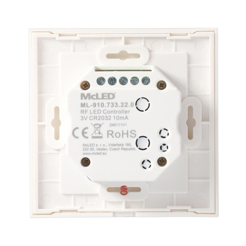 RF otočný nástěnný ovladač RGB McLED ML-910.733.22.0