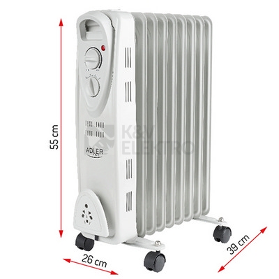 Obrázek produktu  Olejový radiátor Adler AD 7808 2000W 1