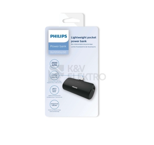Obrázek produktu  Powerbanka Philips DLP2510U/00 Micro-USB 1