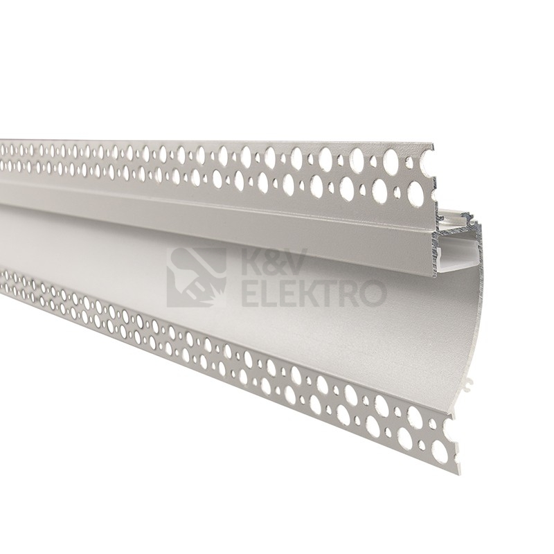 Obrázek produktu Vestavný hliníkový profil McLED AN pro sádrokarton 19x96mm včetně mléčného difuzoru 1m ML-761.041.43.1 3