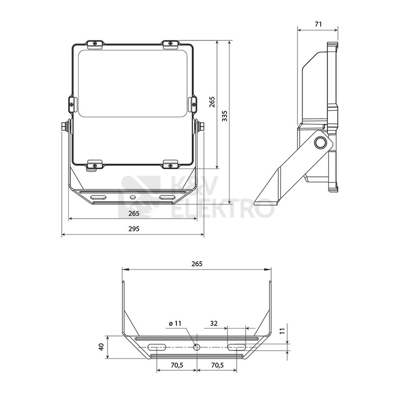 Obrázek produktu  Reflektor McLED Delta 100 4000K 100W ML-511.711.28.3 2