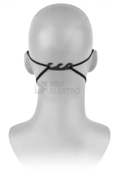 Obrázek produktu  Respirátor FFP2 RespiPro Black 3ks v balení z nanovlákna s ochranou proti viru velikost L 4