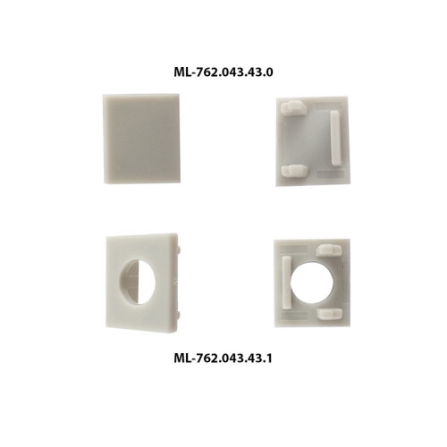 Hliníkový profil McLED DR pro obklady a dlažbu 56x22mm včetně mléčného difuzoru 1m ML-761.044.43.1