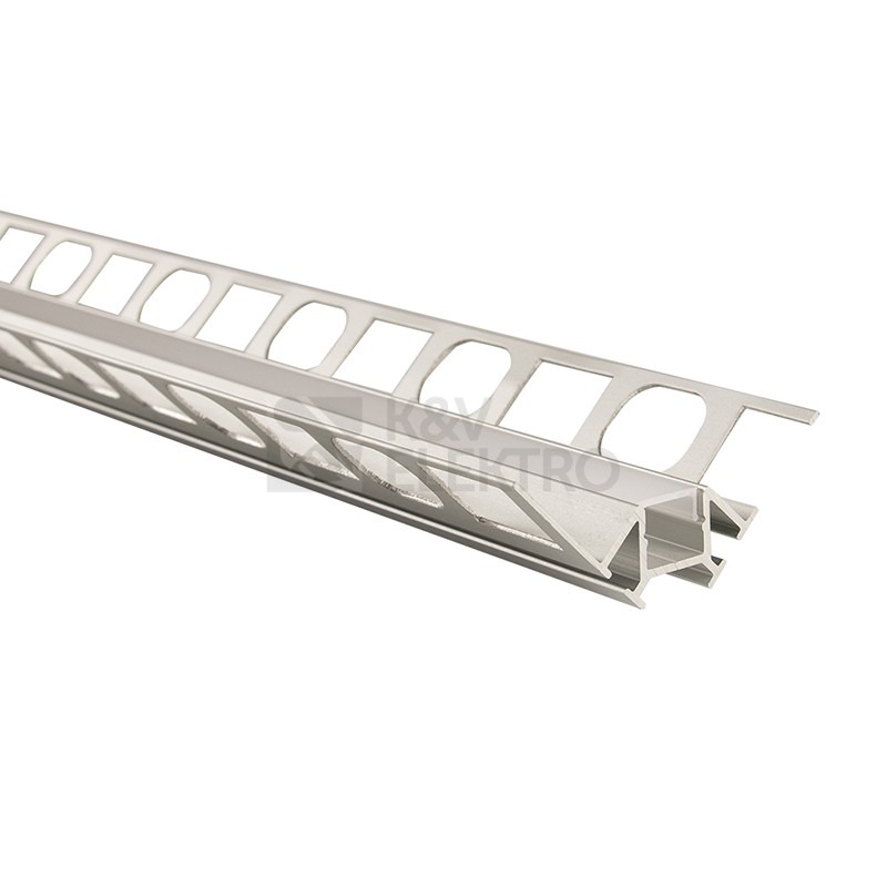 Obrázek produktu Hliníkový profil McLED DR pro obklady a dlažbu 56x22mm včetně mléčného difuzoru 1m ML-761.044.43.1 2