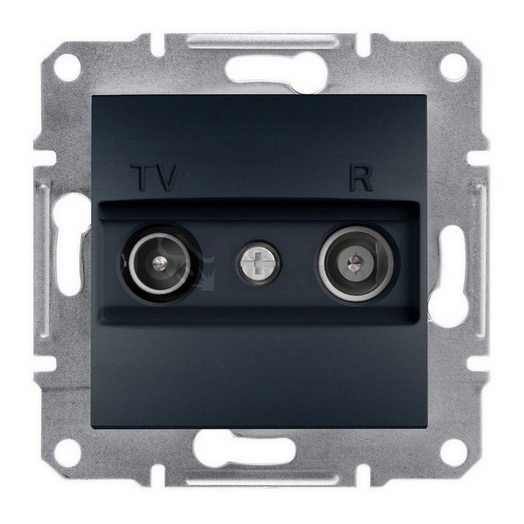 Obrázek produktu Schneider Electric Asfora televizní zásuvka TV+R průběžná antracit EPH3300271 0