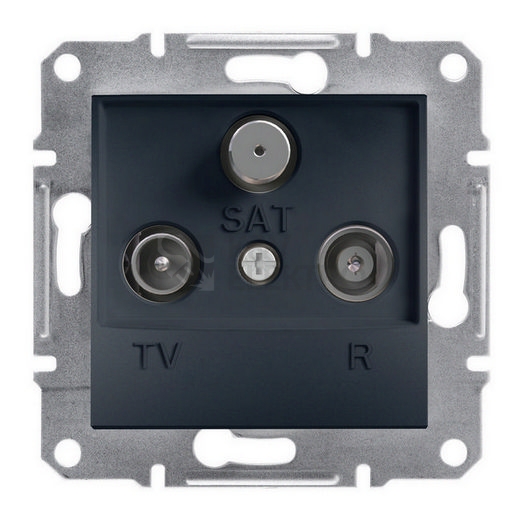 Obrázek produktu Schneider Electric Asfora televizní zásuvka TV+R+SAT průběžná antracit EPH3500271 0