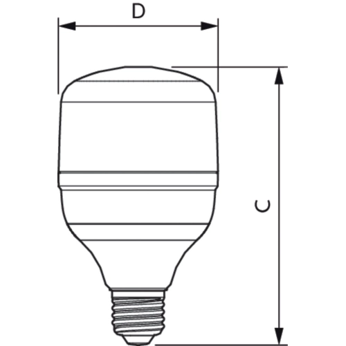 LED žárovka E27 Philips TrueForce Core HB MV 20W (160W-směs/50W-rtuť) neutrální bílá (4000K) (obrázek 5)