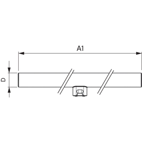 Lineární LED žárovka Philips 50cm S14d 3,5W (60W) teplá bílá (obrázek 3)