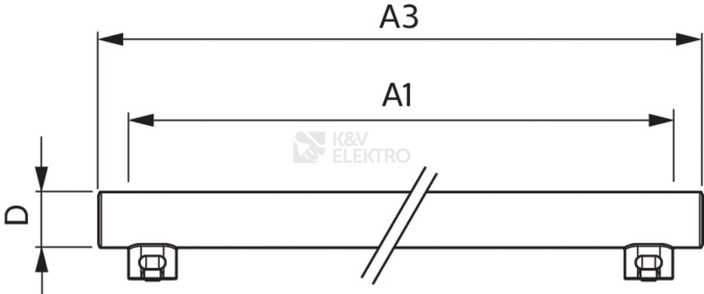 Obrázek produktu Lineární LED žárovka Philips 30cm S14s 2,2W (35W) teplá bílá 2