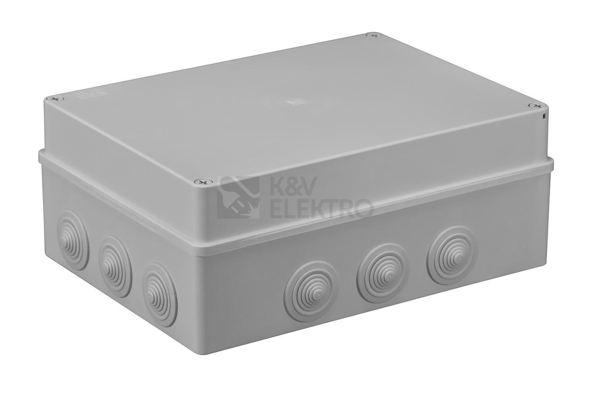 Obrázek produktu  Krabice Malpro S-BOX 606M 300x220x120mm 12 průchodek IP55 šedá 0