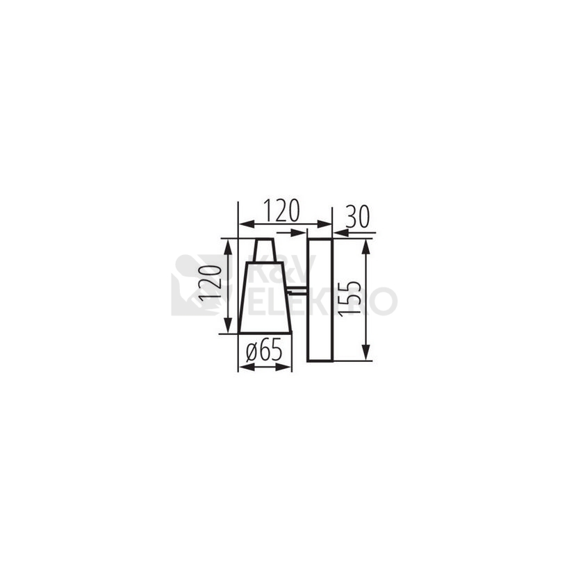 Obrázek produktu Podhledové svítidlo Kanlux SEMPRA EL-1I W-SR GU10 33090 2