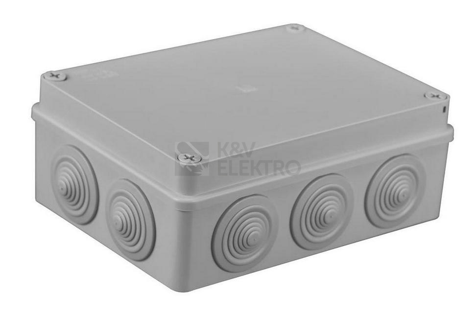 Obrázek produktu  Krabice Malpro S-BOX 406M 190x140x70mm 10 průchodek IP55 šedá 0