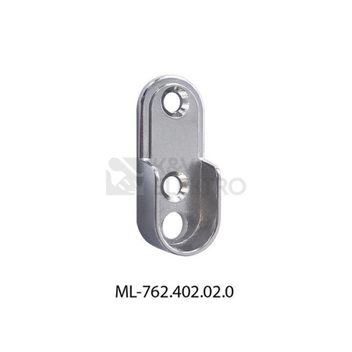 Kovový boční úchyt profilu McLED ZE chrom ML-762.402.02.0
