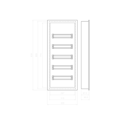 Rozvodnice pod omítku EATON KLV-60UPS-F 302414