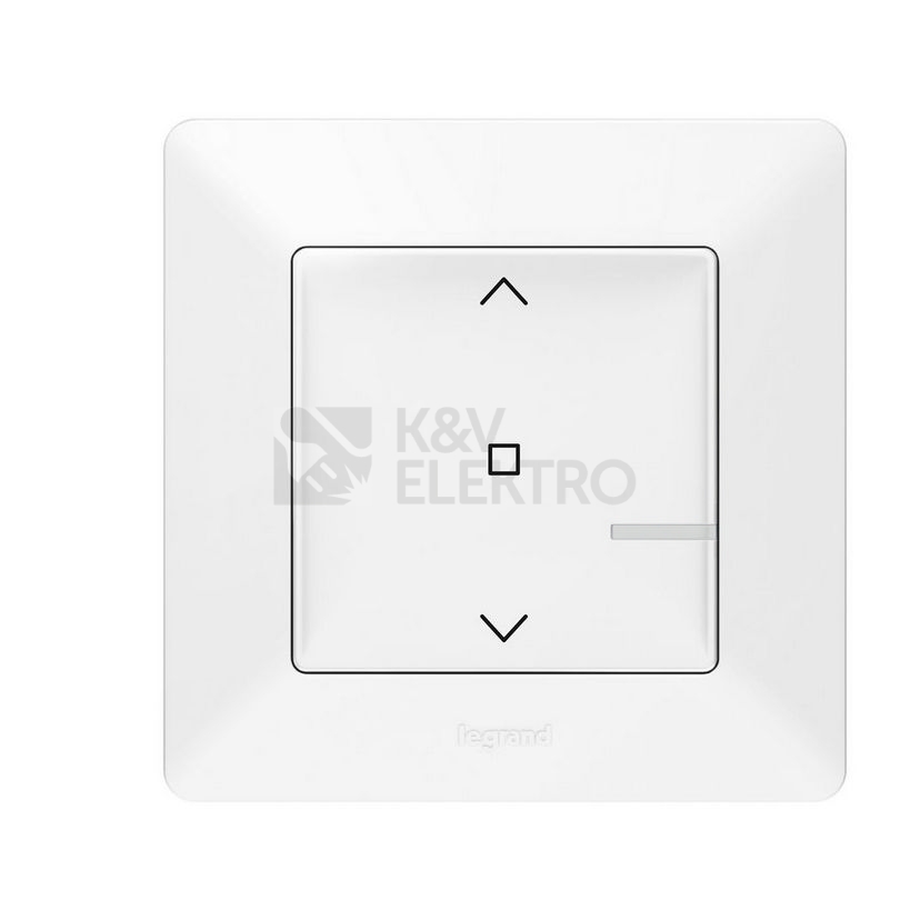 Obrázek produktu Legrand Valena Life with Netatmo bezdrátový žaluziový spínač bílá 752191 0