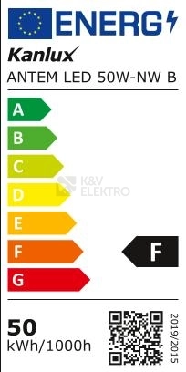 Obrázek produktu Reflektor Kanlux ANTEM LED 50W-NW B IP65 černá 33203 5