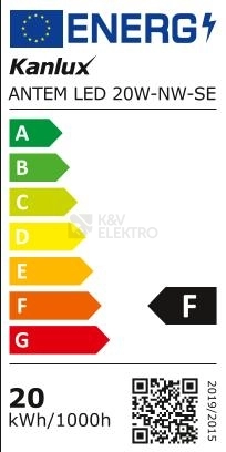 Obrázek produktu LED reflektor s čidlem Kanlux ANTEM LED 20W-NW-SE B IP44 33206 5