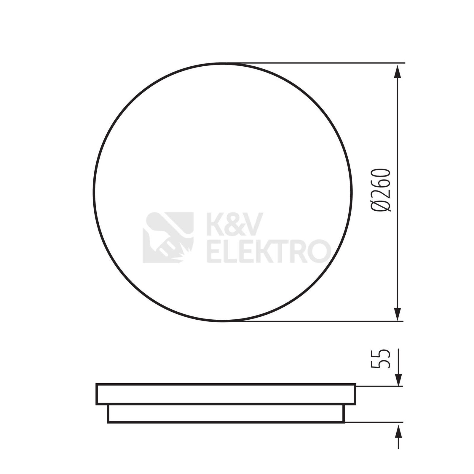 Obrázek produktu LED svítidlo Kanlux BENO 24W NW-O-W bílá 4000K neutrální bílá 33340 23
