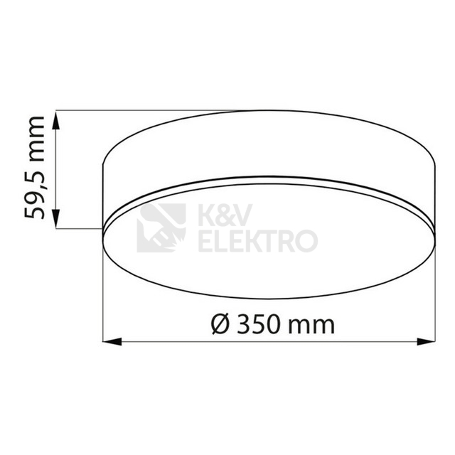 Obrázek produktu  LED svítidlo McLED Nova R 350mm 30W 3000K teplá bílá ML-416.081.33.0 7