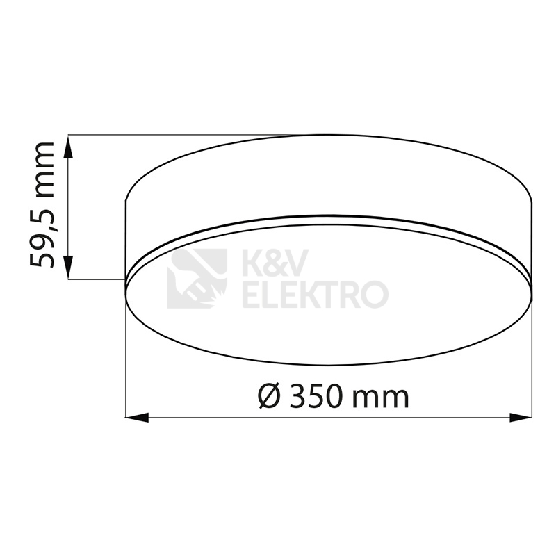 Obrázek produktu  LED svítidlo McLED Nova R 350mm 30W 3000K teplá bílá ML-416.081.33.0 4