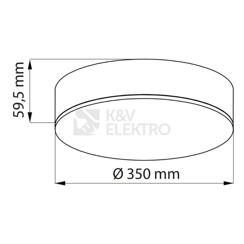 Obrázek produktu LED svítidlo McLED Nova R 350mm 30W 3000K teplá bílá ML-416.081.33.0 7