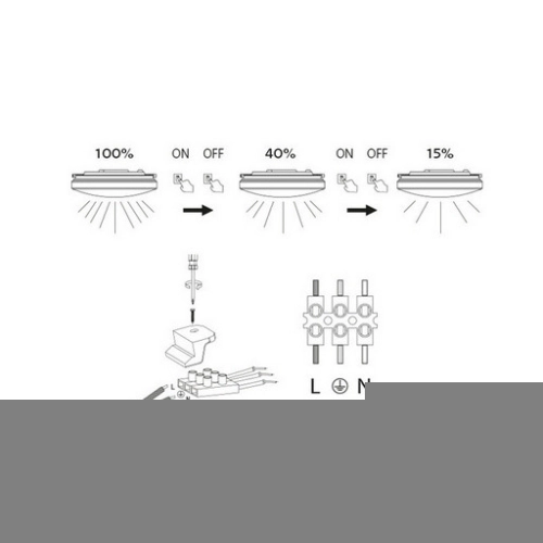 LED svítidlo 35W PLAFON SQUARE 2700K/4000K/6500K krokově stmívatelné LEDMED LM31100004 (obrázek 9)