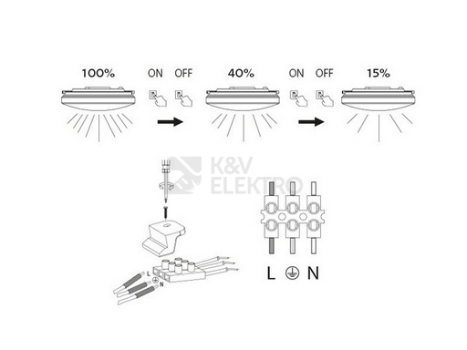Obrázek produktu LED svítidlo 35W PLAFON SQUARE 2700K/4000K/6500K krokově stmívatelné LEDMED LM31100004 2