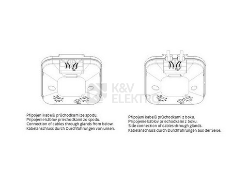 Obrázek produktu Pohybové čidlo mikrovlné Panlux SQUARE PN71000020 360° bílá IP20 3